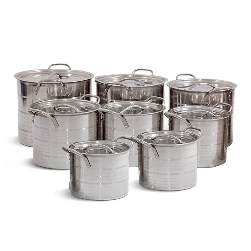 Set 16 piese inox cu capace inox Triberg TR-01 - SUPER OFERTA