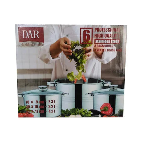 Set gatit 6 piese inox Dar 23716