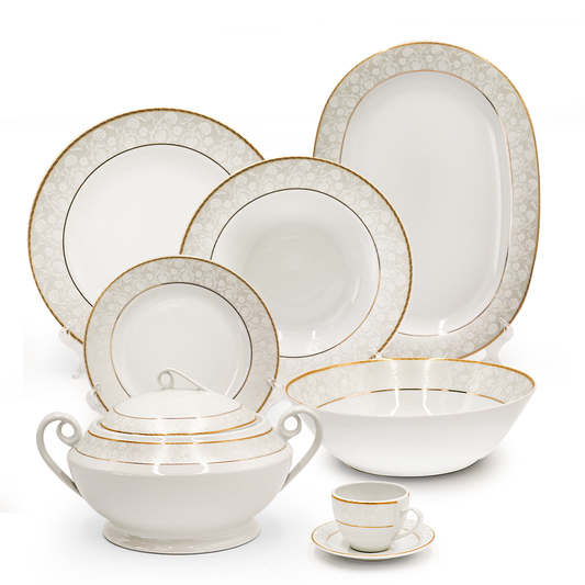 Set Masa Portelan 34 piese Dinova Saina, Adolf