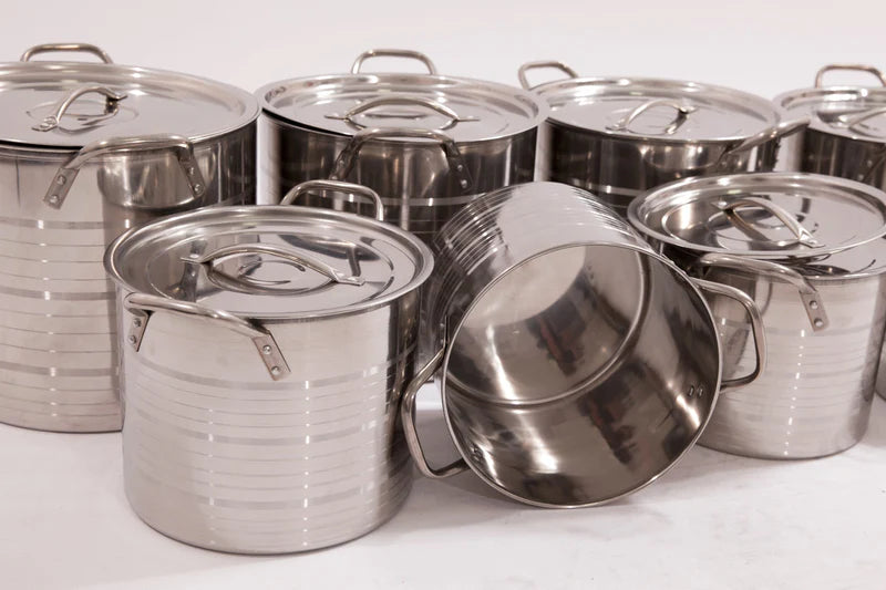 Set 16 piese inox cu capace inox Triberg TR-01 - SUPER OFERTA